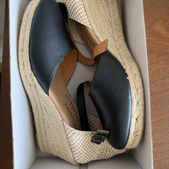 Leather Wedges Sandals - Picture 3 of 5